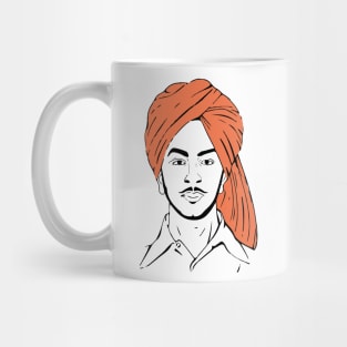 Bhagat Singh The Punjabi Indian Hero Freedom Fighter shirt Mug